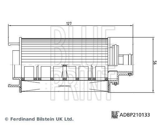ADBP210133 Blue Print Фільтр масла